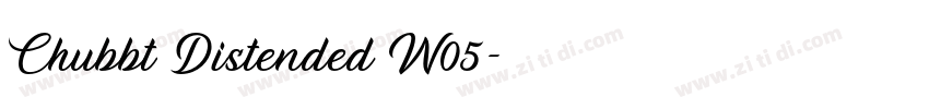 Chubbt Distended W05字体转换